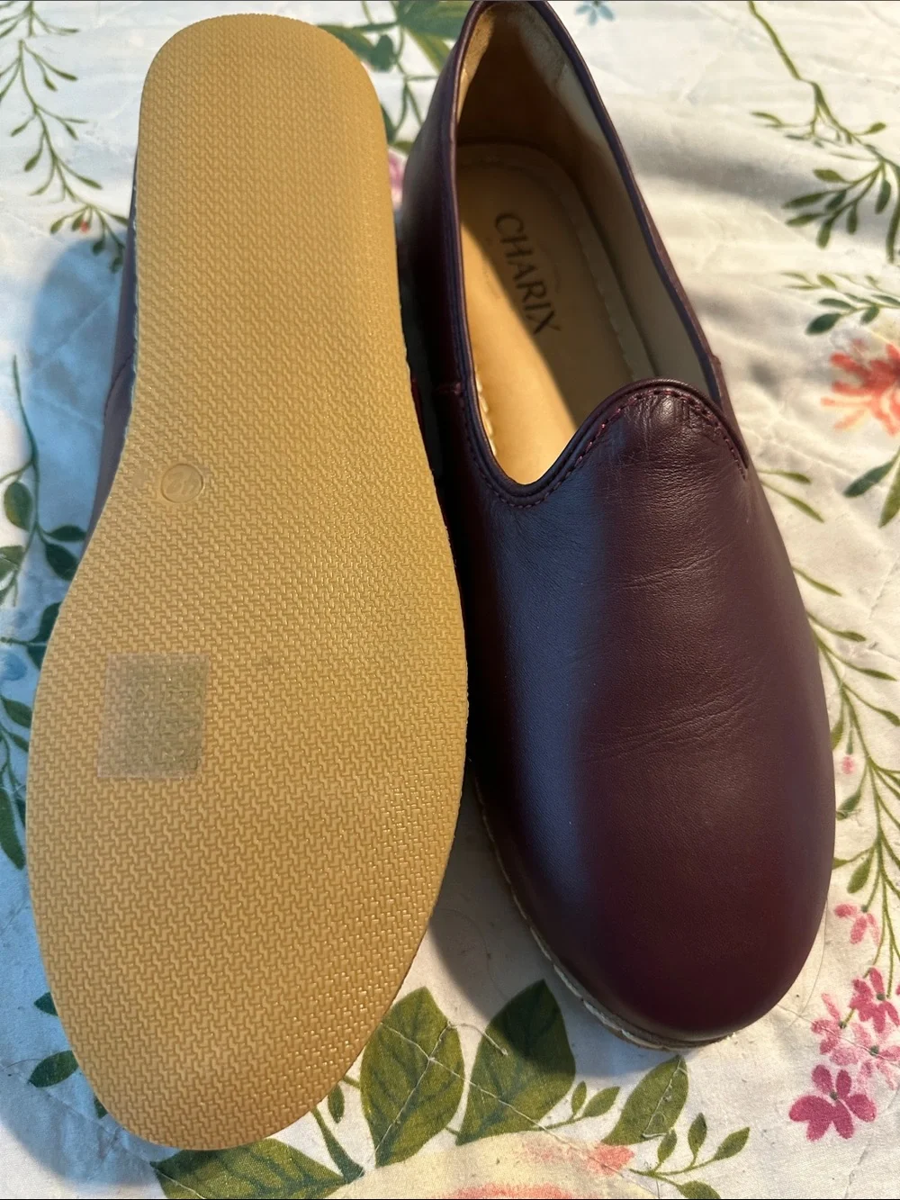 Charix Women's Wine Slip-On Flats